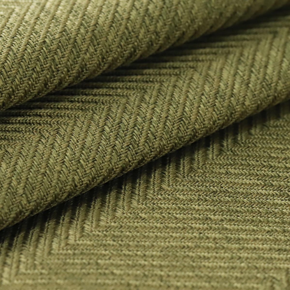 100サイズから選べる ツイル生地の非遮光ドレープカーテン リプル グリーン ラグ カーペット通販 びっくりカーペット
