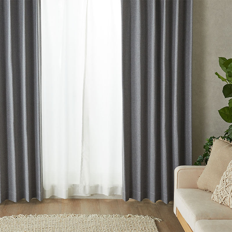 ドレープ+レースセットカーテン『カーム』セット画像