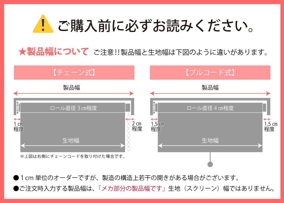 ロールスクリーンサイズ