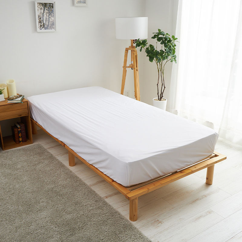 防水シーツを斜めから見た様子